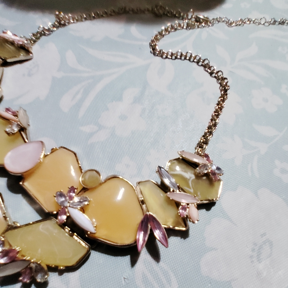 Torrid Statement Necklace Multicolor Stones  Extender Chocker - Picture 4 of 6